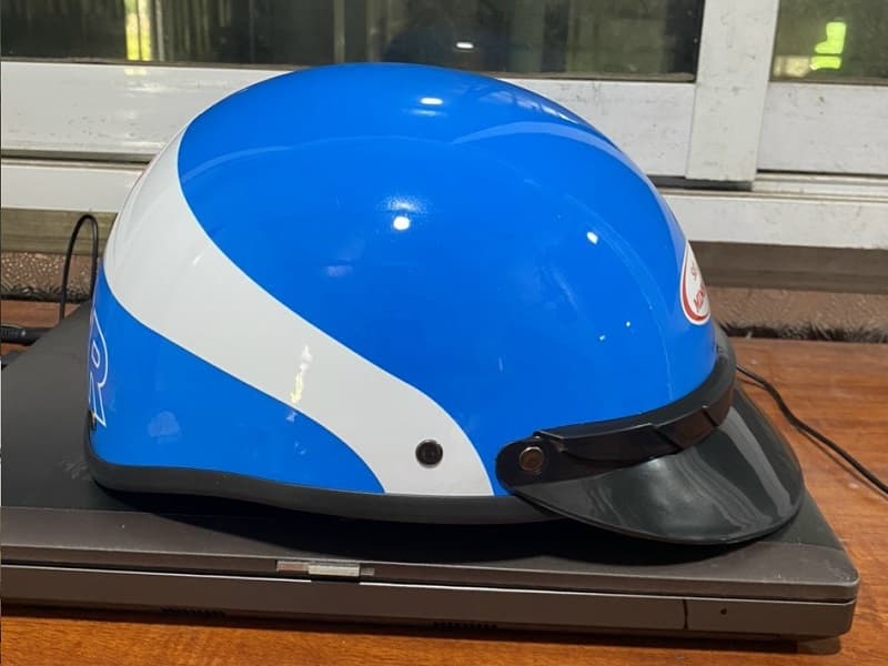 Mũ bảo hiểm in logo Siêu thị Minh Hiếu