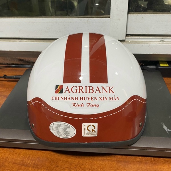 Mũ bảo hiểm in logo Agribank Xín Mần