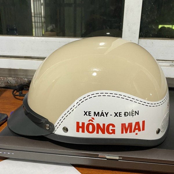 Mũ bảo hiểm in logo Khách hàng xe máy - xe điện Hồng Mại