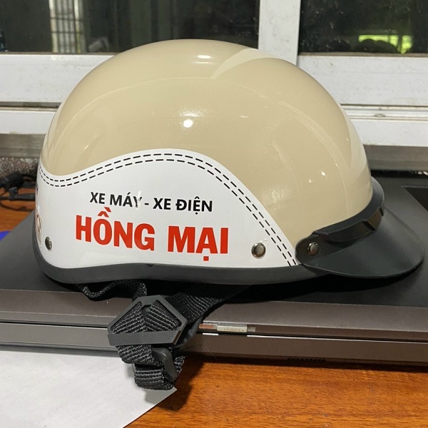 Mũ bảo hiểm in logo Khách hàng xe máy - xe điện Hồng Mại