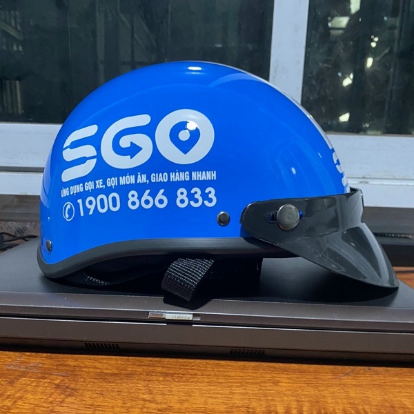Mũ bảo hiểm in logo SGO