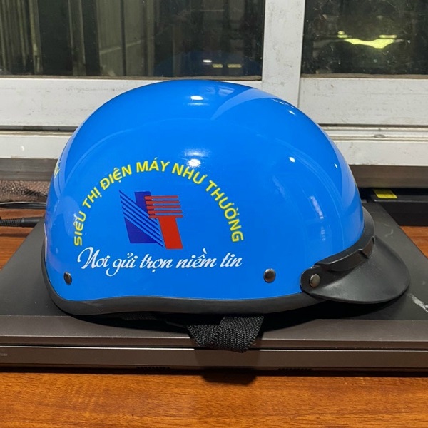 Mũ bảo hiểm in logo Điện máy Như Thường